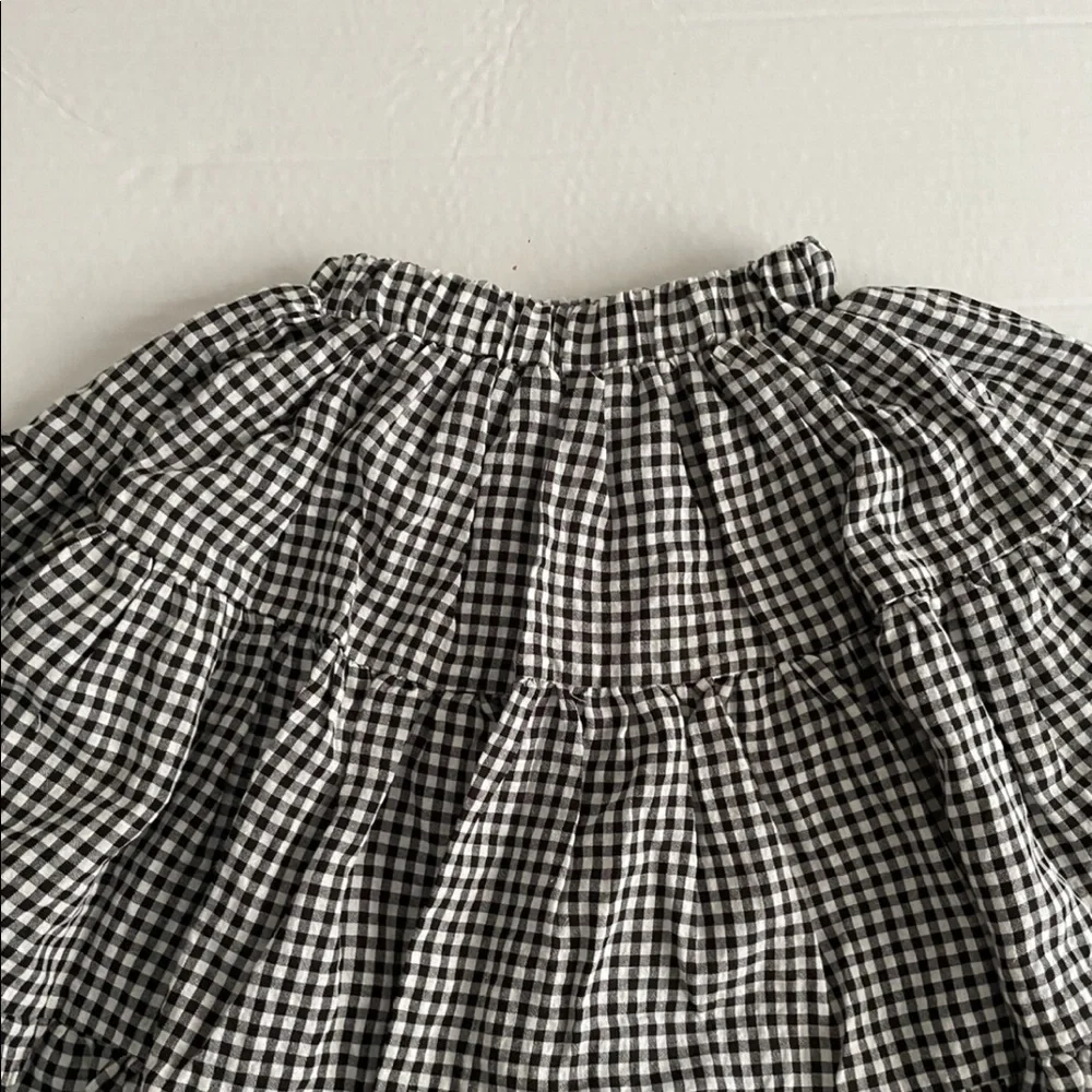 Toddler girl gingham skirt